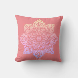 Throw Pillow Boho Medallion gelb-peach Kissen