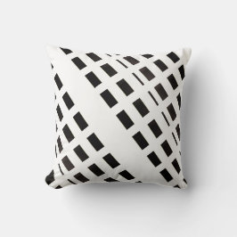 Throw Pillow Brown & White Stripe Kissen