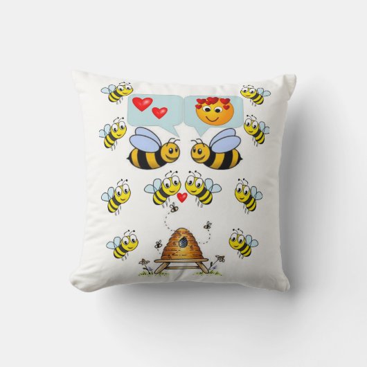 Throw Pillow Bumblebee Kissen (Vorderseite)