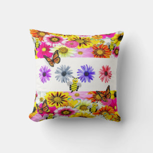 Throw Pillow Bumblebee Kissen