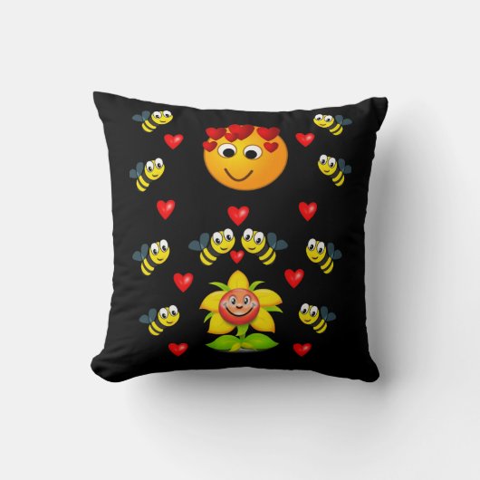 Throw Pillow Bumblebee Kissen (Vorderseite)