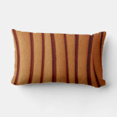 Throw Pillow Burnt Rustic Orange Lendenkissen (Rückseite)