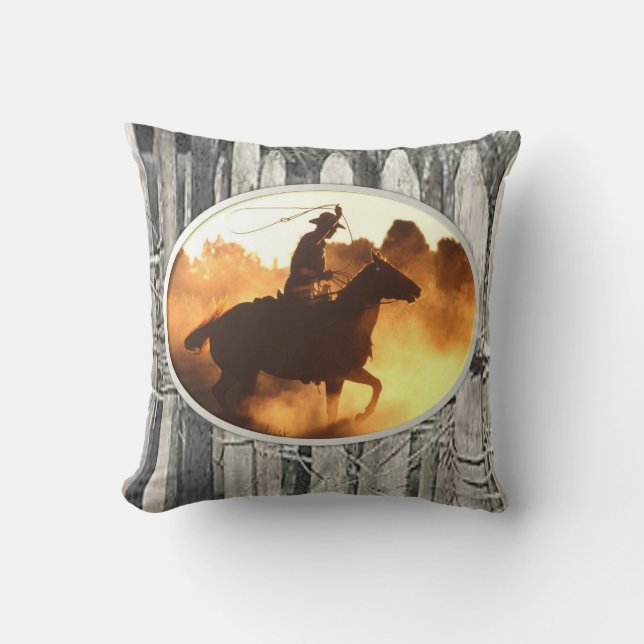 Throw Pillow Cowboy Kissen (Vorderseite)
