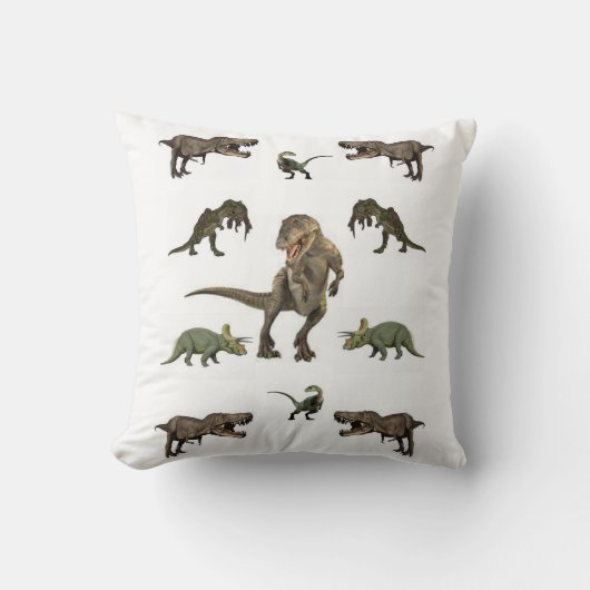 Throw Pillow Dinosaur Kissen (Vorderseite)