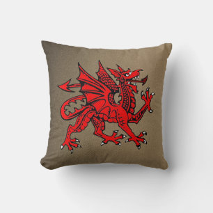Throw Pillow Dragon Kissen