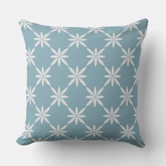 Throw Pillow-Dusty Sky Blue Kissen (Vorderseite)