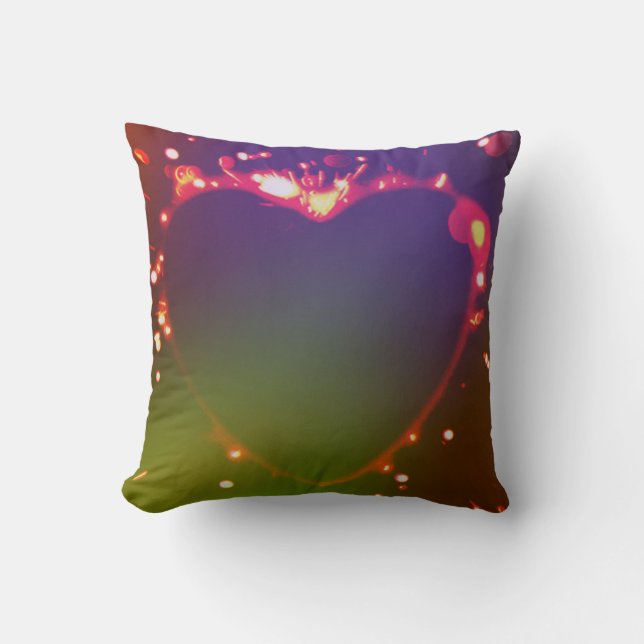 Throw Pillow Flame heart Kissen (Vorderseite)
