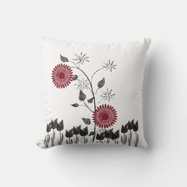 Throw Pillow Floral Kissen (Vorderseite)