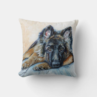 Throw Pillow - German Shepherd - Sqaure Kissen