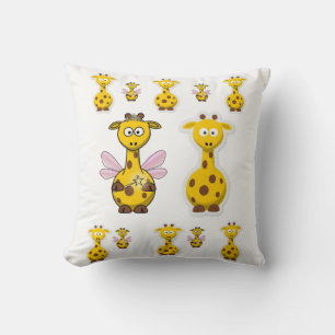 Throw Pillow Giraffe Kissen