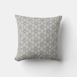 Throw Pillow Grau White Stars Kissen