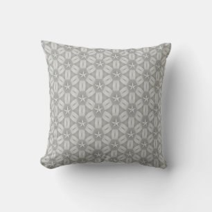 Throw Pillow Grau White Stars Kissen