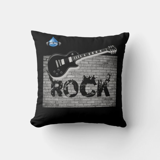 Throw Pillow Guitar Kissen (Vorderseite)