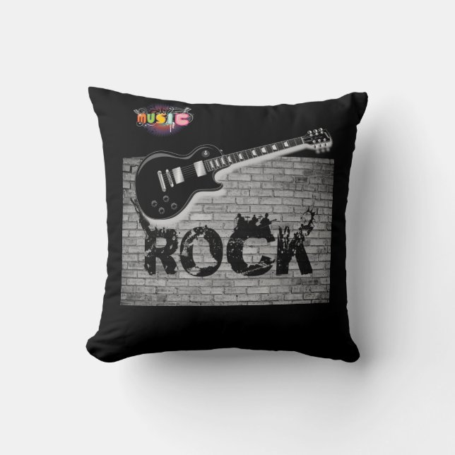 Throw Pillow Guitar Kissen (Vorderseite)