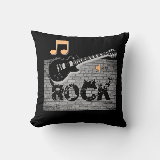Throw Pillow Guitar Kissen (Vorderseite)