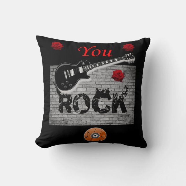 Throw Pillow Guitar Kissen (Vorderseite)