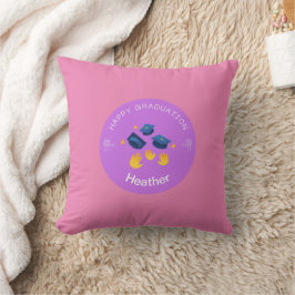 Throw Pillow - Happy Abschluss - Name hinzufügen Kissen