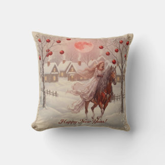 Throw Pillow "Happy New Year Kissen