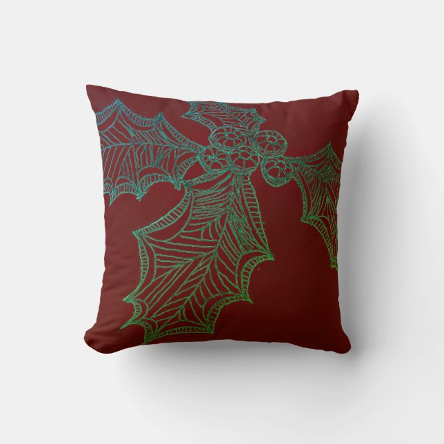 Throw Pillow Holly Sketch B Kissen (Vorderseite)