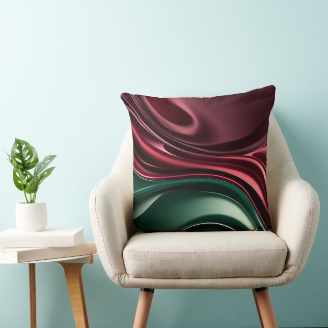 Throw pillow in stylish abstract graphic kissen (Stuhl )