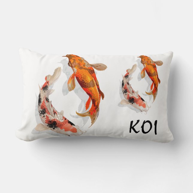 Throw Pillow-KOI Fish Lendenkissen (Vorderseite)