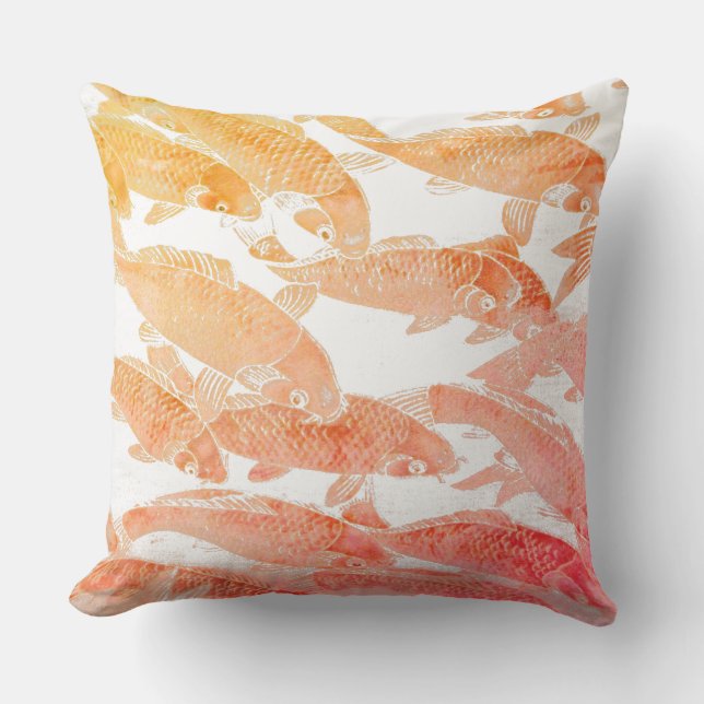 Throw Pillow-Koi Kissen (Vorderseite)