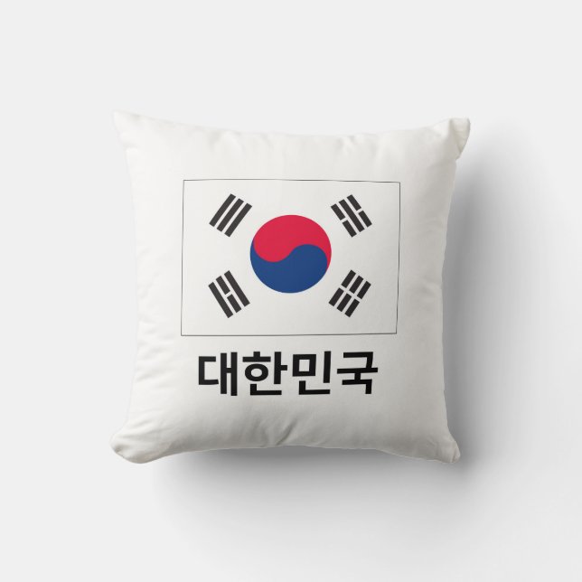 Throw Pillow - KOREA Kissen (Vorderseite)