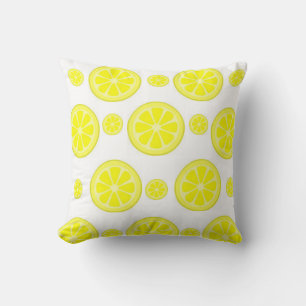 Throw Pillow Lemon Kissen