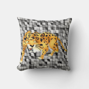 Throw Pillow Leopard Kissen