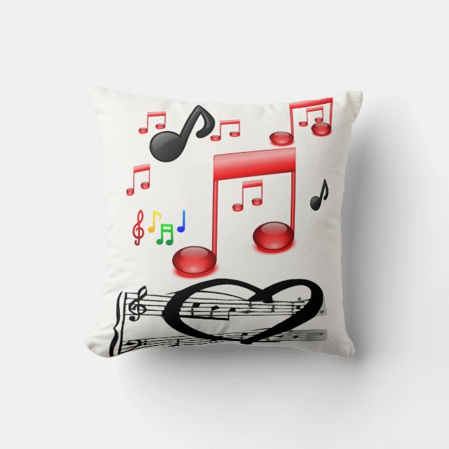 Throw-Pillow-Musik Kissen (Vorderseite)