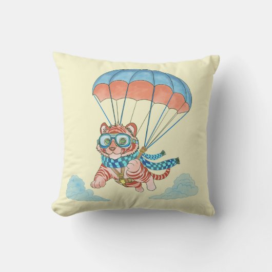Throw Pillow Parachute Tiger Kissen (Vorderseite)