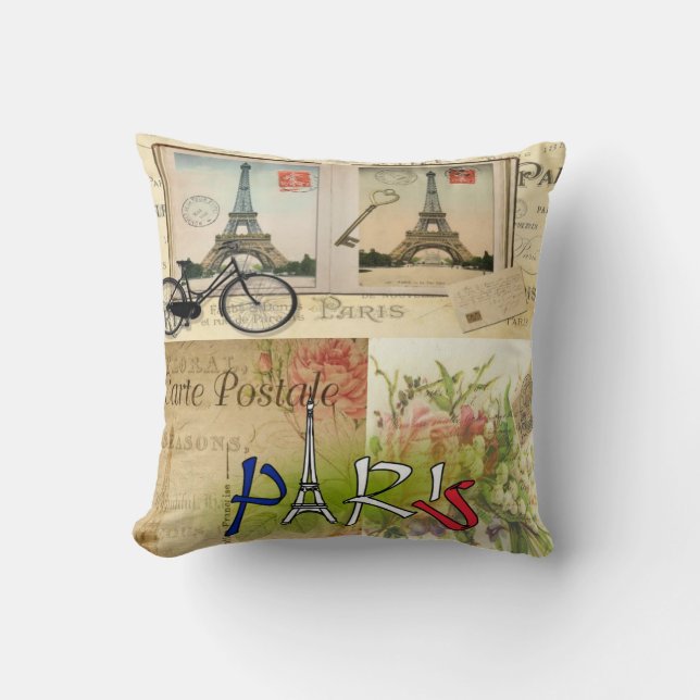 Throw Pillow Paris Frankreich Kissen (Vorderseite)