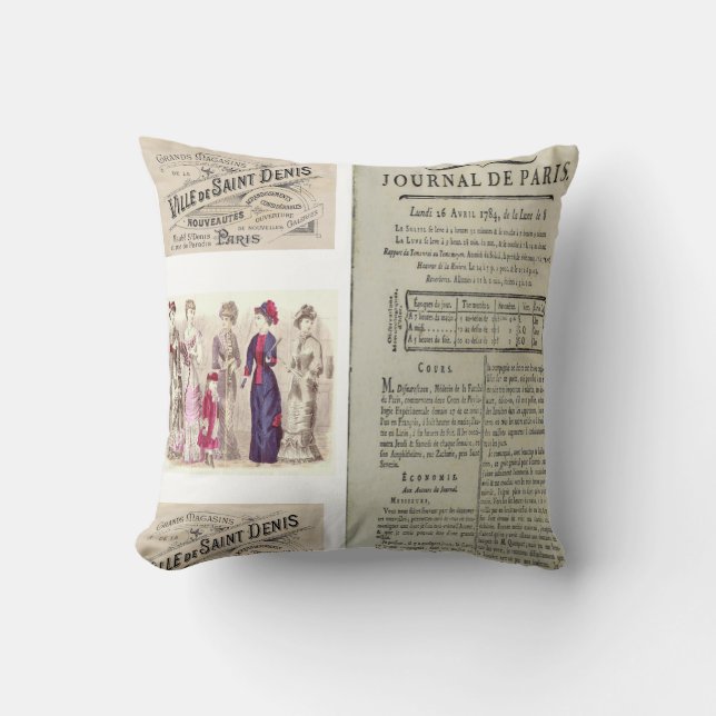 Throw Pillow Paris Frankreich Kissen (Vorderseite)