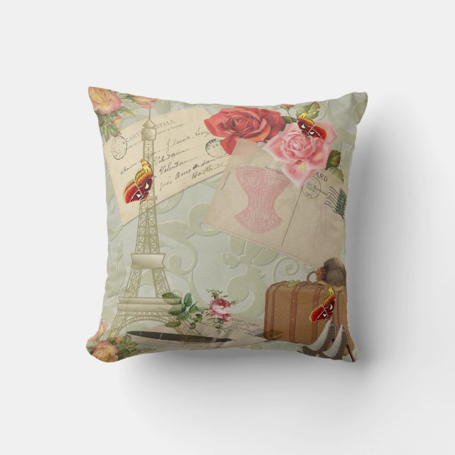Throw Pillow/Paris Kissen (Vorderseite)