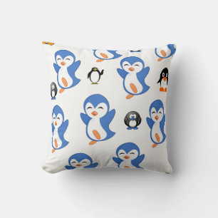 Throw Pillow Penguin Kissen