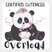 Throw Pillow Quadratischer Aufkleber (Vorderseite)