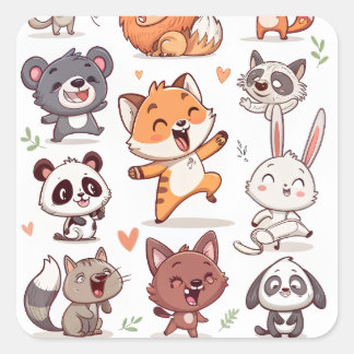 Throw Pillow Quadratischer Aufkleber