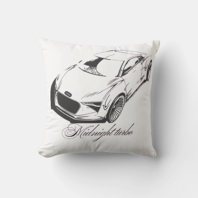 Throw Pillow Racing Car Phone Case | Transparent  Kissen (Vorderseite)