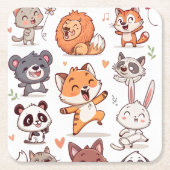 Throw Pillow Rechteckiger Pappuntersetzer (Vorderseite)