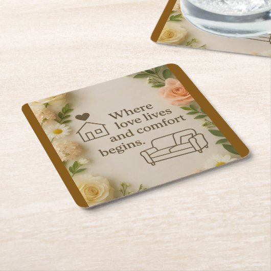 Throw Pillow Rechteckiger Pappuntersetzer (angewinkelt)