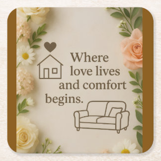 Throw Pillow Rechteckiger Pappuntersetzer