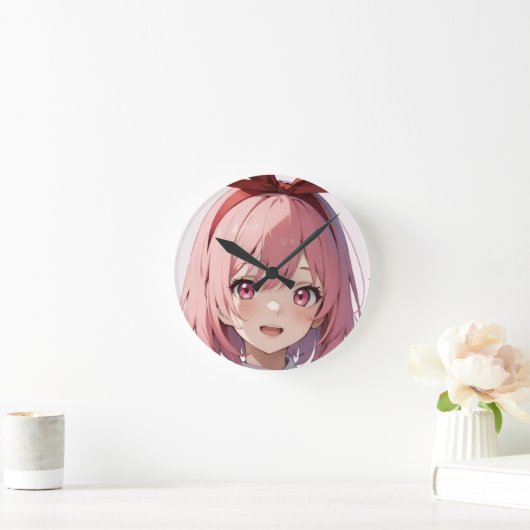 Throw Pillow Runde Wanduhr (Zuhause)