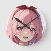 Throw Pillow Runde Wanduhr (Vorderseite)