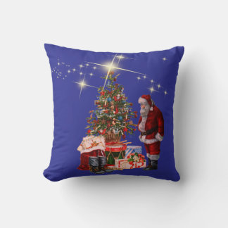 Throw Pillow Santa Claus Kissen