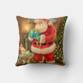Throw Pillow Santa Clause in the house Kissen (Rückseite)