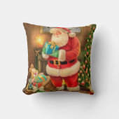 Throw Pillow Santa Clause in the house Kissen (Vorderseite)