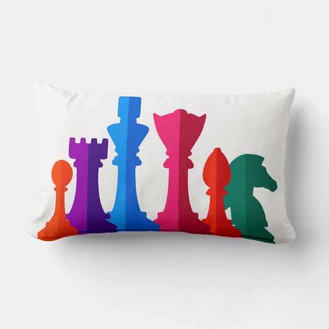 Throw Pillow Schach Lendenkissen (Vorderseite)