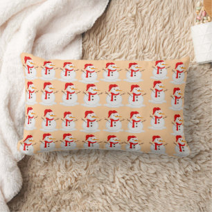 Throw Pillow Snowman Weihnachtsgeschenk Lendenkissen