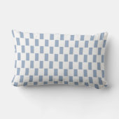 Throw Pillow Square Blau Weiß Lendenkissen (Rückseite)