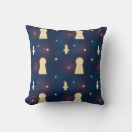 Throw Pillow Starry Night Knife Keyhole Pattern Kissen
